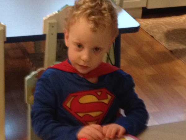 Super Sam waiting for an important call