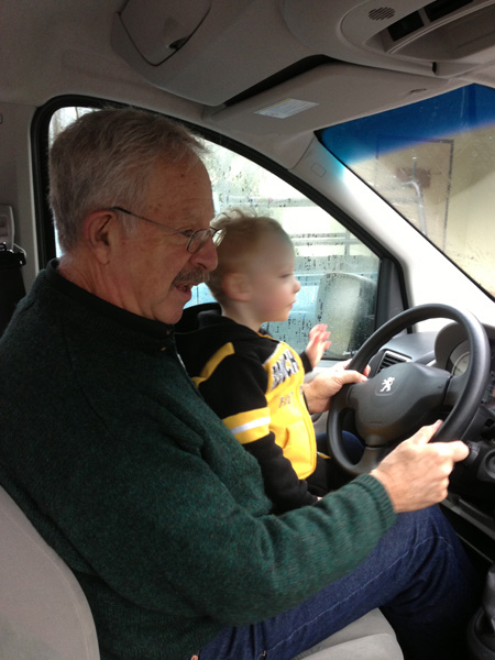 Yayo and Sam driving