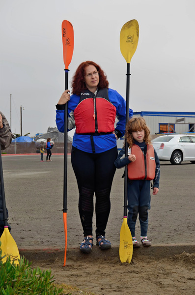 Me and Irene waiting for our kayak assignment