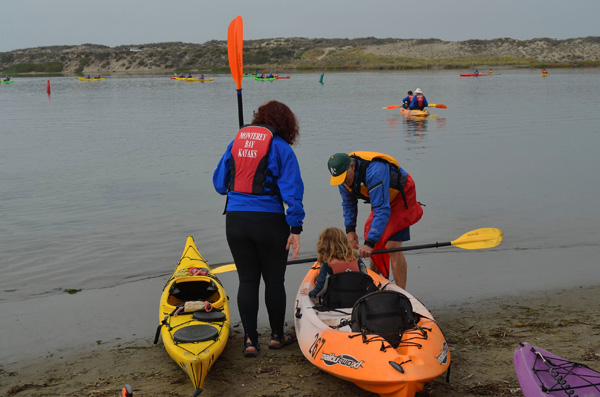 Me and Irene getting into our kayak