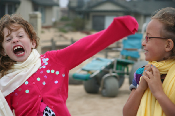 Irene and Cousin Abby hamming it up