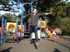 Sam the Anti-Preemie: Not to be outdone - daddy can fly too!