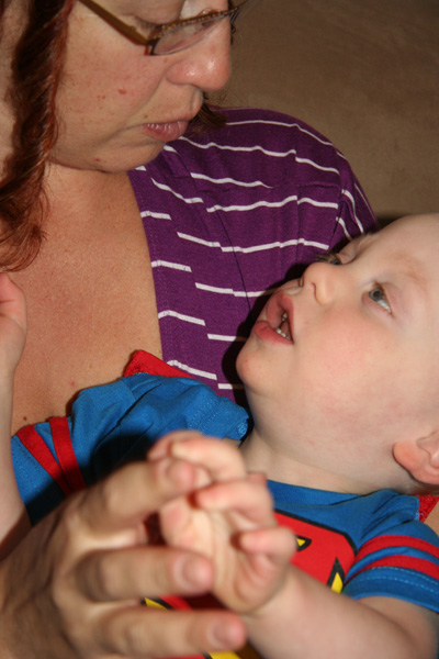 Sam the Anti-Preemie: Sam and his Mommy