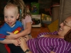 Sam the Anti-Preemie: Happy with his Sissy hug