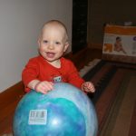 Sam the Anti-Preemie and a ball