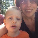 Sam the Anti-Preemie and his mom