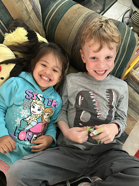 Sam the Anti-Preemie with Cousin V